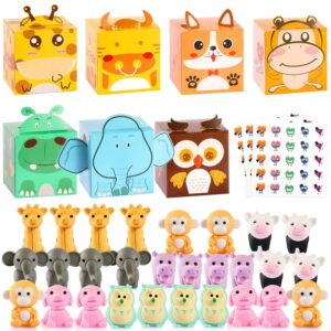 28 Pack Animal Box with Erasers - Valentine Party Favors